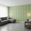 Evia Spring and White | Thibaut Wallcoverings - Living Room Visualization (AI-generated, may not be to scale. Verify pattern scale with product specifications.)