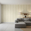 Geode Beige | Thibaut Wallcoverings - Living Room Visualization (AI-generated, may not be to scale. Verify pattern scale with product specifications.)
