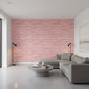 Morada Bay Raspberry | Thibaut Wallcoverings - Living Room Visualization (AI-generated, may not be to scale. Verify pattern scale with product specifications.)