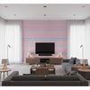 Sandia Pink | Thibaut Wallcoverings - Living Room Visualization (AI-generated, may not be to scale. Verify pattern scale with product specifications.)