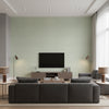 Cabo Raffia Thibaut Cabo Raffia(T41192) | Thibaut Wallcoverings - Living Room Visualization (AI-generated, may not be to scale. Verify pattern scale with product specifications.)