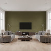 Moab Weave Thibaut Moab Weave(T5027) | Thibaut Wallcoverings - Living Room Visualization (AI-generated, may not be to scale. Verify pattern scale with product specifications.)