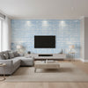 Illusion Sky | Thibaut Wallcoverings - Living Room Visualization (AI-generated, may not be to scale. Verify pattern scale with product specifications.)