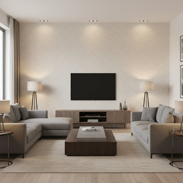 Charlotte Raffia Light Taupe Wallcovering