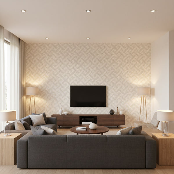 Charlotte Raffia Tan Wallcovering