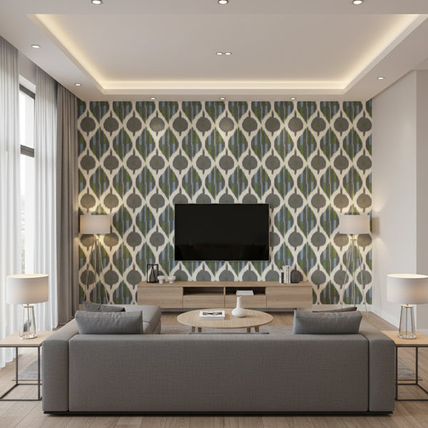 Kimono Grey Wallcovering