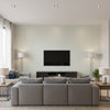 Baldwin Herringbone Thibaut Baldwin Herringbone(T75511) | Thibaut Wallcoverings - Living Room Visualization (AI-generated, may not be to scale. Verify pattern scale with product specifications.)