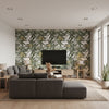 Exotic Fruit Ii | Mind The Gap - Living Room Visualization (AI-generated, may not be to scale. Verify pattern scale with product specifications.)