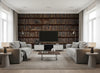 Book Shelves | Mind The Gap - Living Room Visualization (AI-generated, may not be to scale. Verify pattern scale with product specifications.)