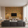 Chinese Ornament | Mind The Gap - Living Room Visualization (AI-generated, may not be to scale. Verify pattern scale with product specifications.)