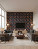 Harnessmaker'S Atelier Dark | Mind The Gap - Living Room Visualization (AI-generated, may not be to scale. Verify pattern scale with product specifications.)