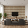 Chesterfield Plaid Cappuccino | Mind The Gap - Living Room Visualization (AI-generated, may not be to scale. Verify pattern scale with product specifications.)