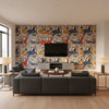 Fasnacht | Mind The Gap - Living Room Visualization (AI-generated, may not be to scale. Verify pattern scale with product specifications.)