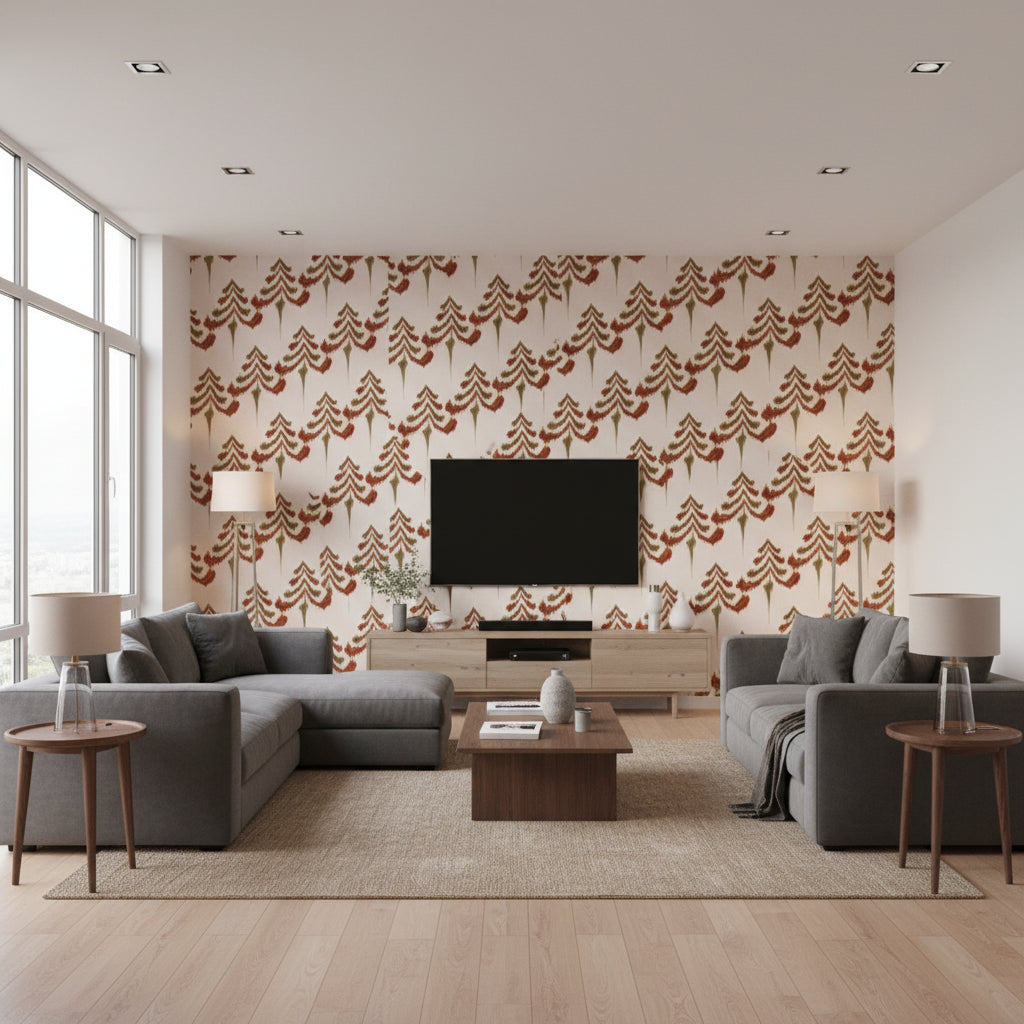 Alpine | Mind The Gap - Living Room Visualization (AI-generated, may not be to scale. Verify pattern scale with product specifications.)