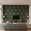 Fir Pattern Juniper | Mind The Gap - Living Room Visualization (AI-generated, may not be to scale. Verify pattern scale with product specifications.)