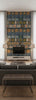 The Luggage Car Blue | Mind The Gap - Living Room Visualization (AI-generated, may not be to scale. Verify pattern scale with product specifications.)