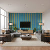 Pin Up Magnum | Mind The Gap - Living Room Visualization (AI-generated, may not be to scale. Verify pattern scale with product specifications.)
