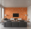 Wallflower Clementine | Mind The Gap - Living Room Visualization (AI-generated, may not be to scale. Verify pattern scale with product specifications.)
