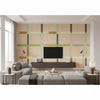 Frivole Lichen De Soie | Elitis - Living Room Visualization (AI-generated, may not be to scale. Verify pattern scale with product specifications.)