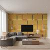 Frivole Pavane De Feu | Elitis - Living Room Visualization (AI-generated, may not be to scale. Verify pattern scale with product specifications.)