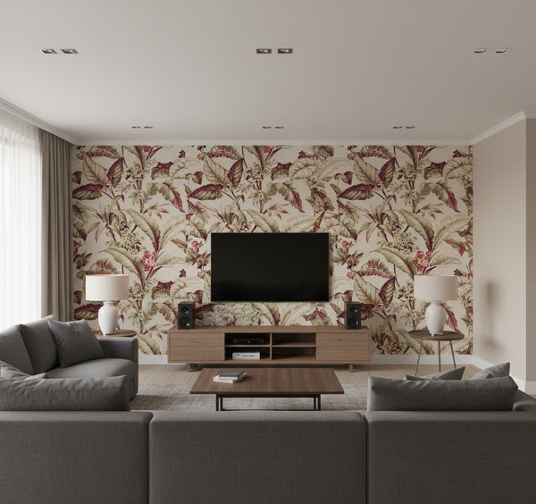 Mystic Isle Wallcovering - Taupe | Ronald Redding