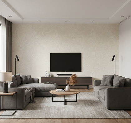 Geodes Wallcovering - White | Ronald Redding