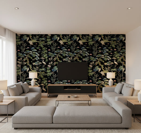 Bridgewater Wallcovering - Black | Ronald Redding