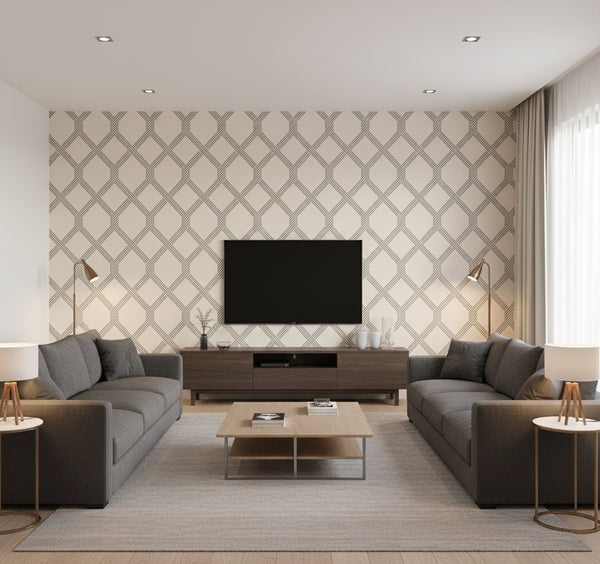 Palisade Wallcovering - Black | Ronald Redding