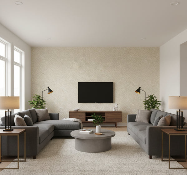 Nadie Wallcovering - Linen | Ronald Redding
