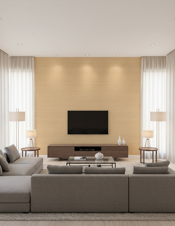 Maguey Sand Sisal Wallcovering - Sand | Ronald Redding