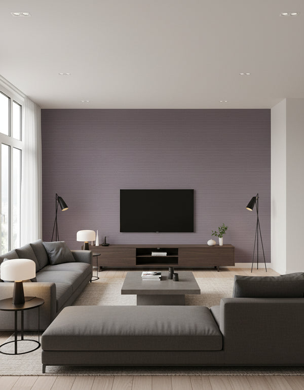 Maguey Heather Sisal Wallcovering - Heather | Ronald Redding