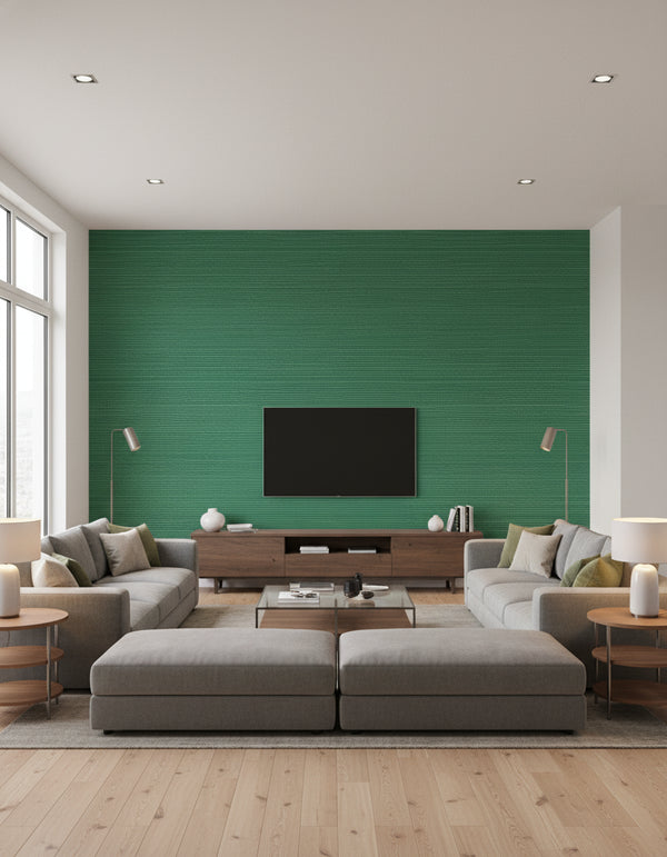 Maguey Jade Sisal Wallcovering - Jade | Ronald Redding