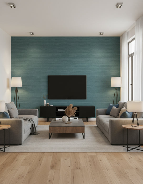 Maguey Peacock Sisal Wallcovering - Peacock | Ronald Redding