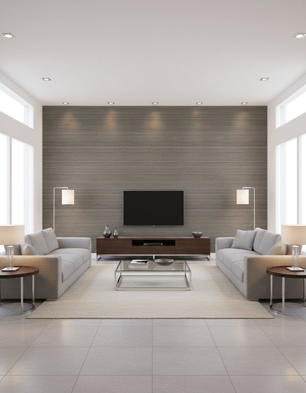 Maguey Smoke Sisal Wallcovering - Smoke | Ronald Redding