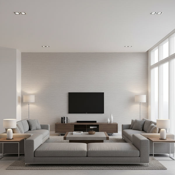 Horizon Paperweave Wallcovering - Grey | Ronald Redding