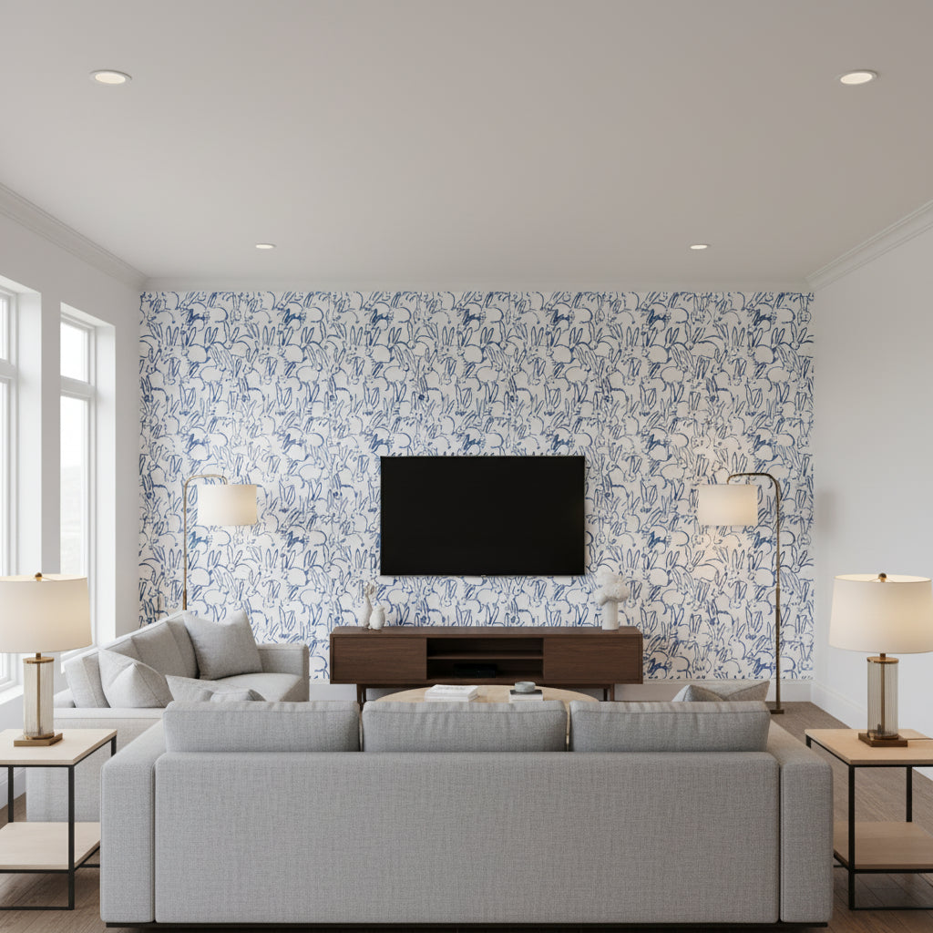GWP-3413.50.0 | Kravet - Living Room Visualization (AI-generated, may not be to scale. Verify pattern scale with product specifications.)