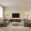 GWP-3703.18.0 | Kravet - Living Room Visualization (AI-generated, may not be to scale. Verify pattern scale with product specifications.)