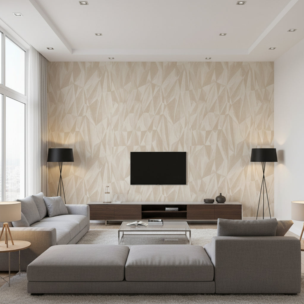 GWP-3718.116.0 | Kravet - Living Room Visualization (AI-generated, may not be to scale. Verify pattern scale with product specifications.)
