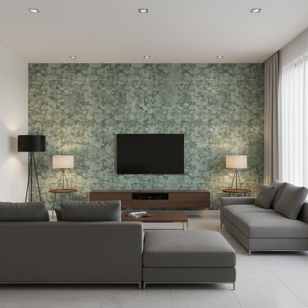 GWP-3719.305.0 | Kravet - Living Room Visualization (AI-generated, may not be to scale. Verify pattern scale with product specifications.)