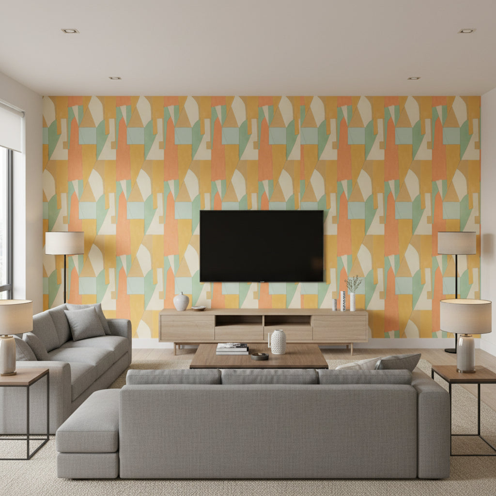 GWP-3721.134.0 | Kravet - Living Room Visualization (AI-generated, may not be to scale. Verify pattern scale with product specifications.)