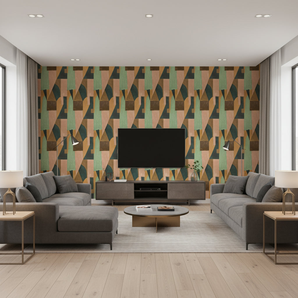 GWP-3721.376.0 | Kravet - Living Room Visualization (AI-generated, may not be to scale. Verify pattern scale with product specifications.)