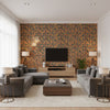 GWP-3724.413.0 | Kravet - Living Room Visualization (AI-generated, may not be to scale. Verify pattern scale with product specifications.)
