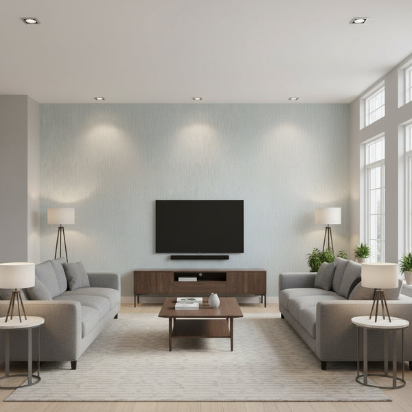 Feather Fletch Wallcovering - Pale Blue | Ronald Redding