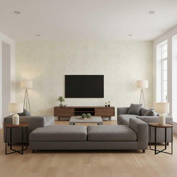 Lotus Palm Wallcovering - Beige | Ronald Redding