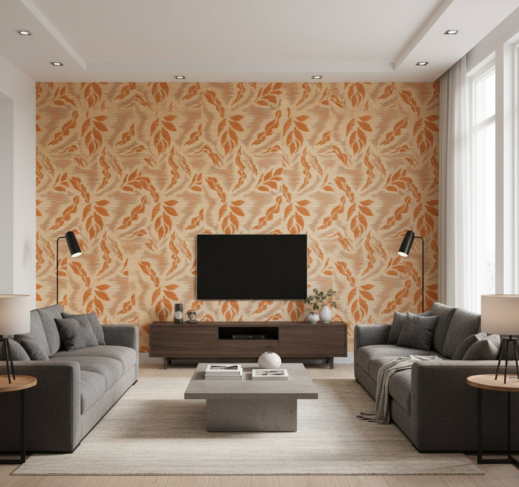 Iskandar Un Pas Vers L'aventure | Elitis - Living Room Visualization (AI-generated, may not be to scale. Verify pattern scale with product specifications.)