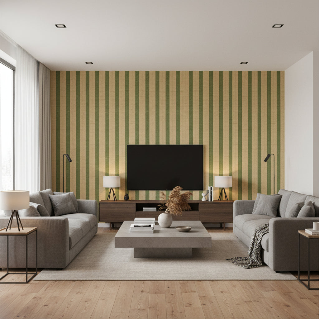 JAG-50014.53.0 | Kravet - Living Room Visualization (AI-generated, may not be to scale. Verify pattern scale with product specifications.)