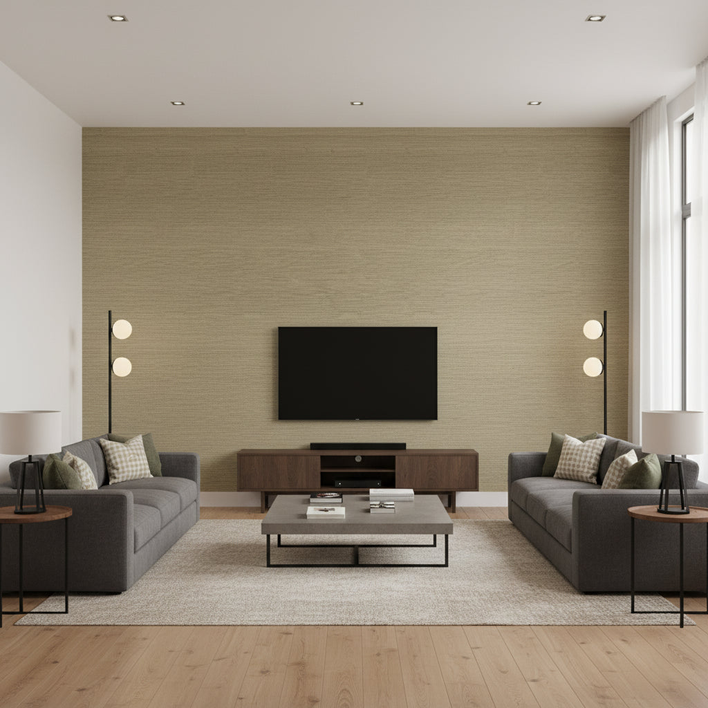 JAG-50052.106.0 | Kravet - Living Room Visualization (AI-generated, may not be to scale. Verify pattern scale with product specifications.)