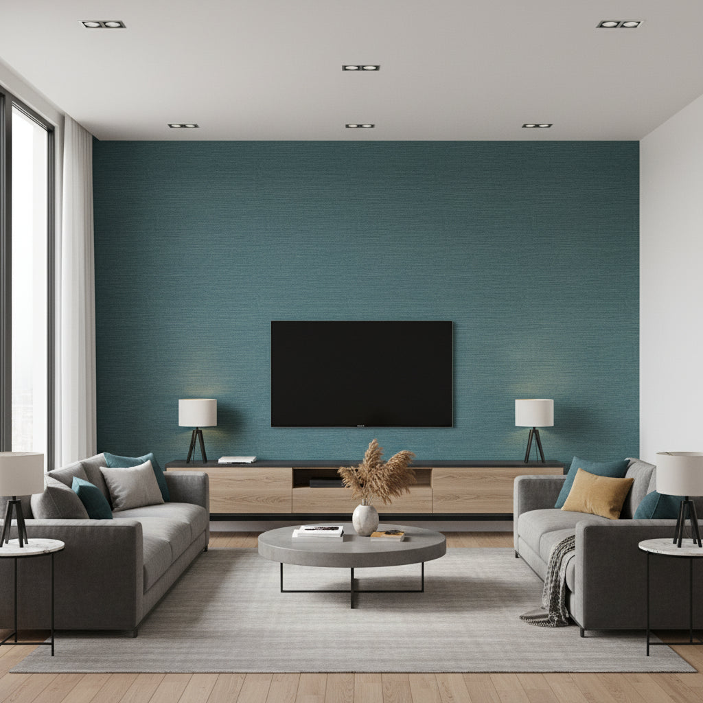 JAG-50052.13.0 | Kravet - Living Room Visualization (AI-generated, may not be to scale. Verify pattern scale with product specifications.)