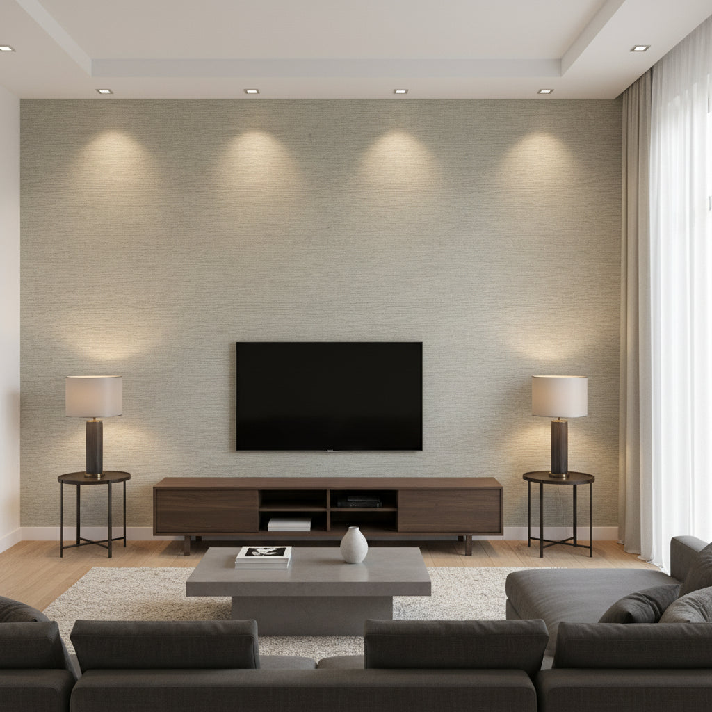 JAG-50052.16.0 | Kravet - Living Room Visualization (AI-generated, may not be to scale. Verify pattern scale with product specifications.)