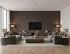 Jewel Collection Momi Moonstone - Smoky Topaz | Maya Romanoff - Living Room Visualization (AI-generated, may not be to scale. Verify pattern scale with product specifications.)
